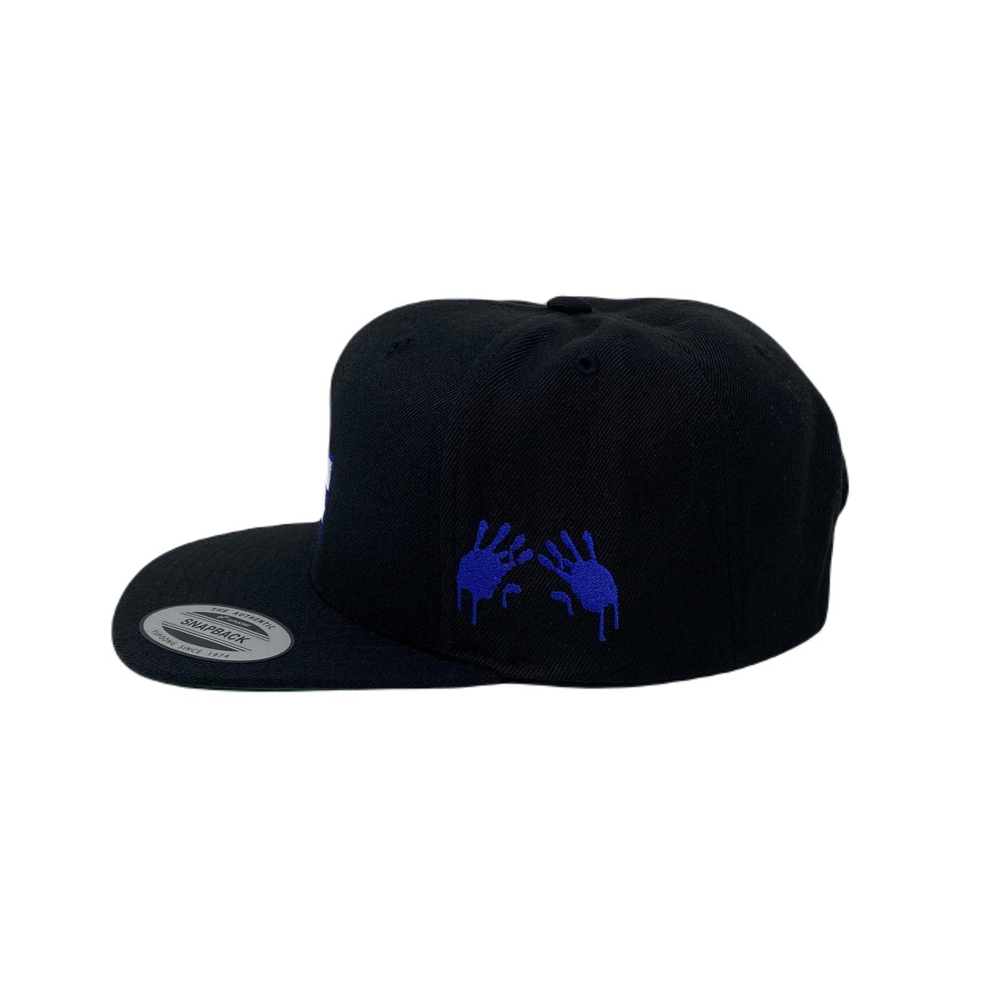 Los Angeles Drip (Blue) Hands Snapback Hat