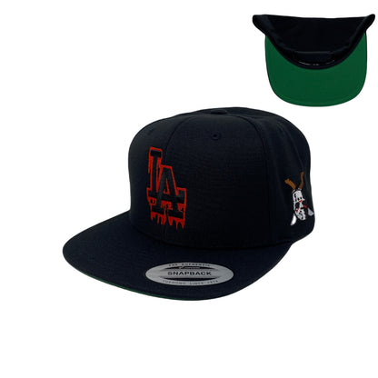 Los Angeles LA Halloween Blood Drip Red (Mask) Snapback Hat