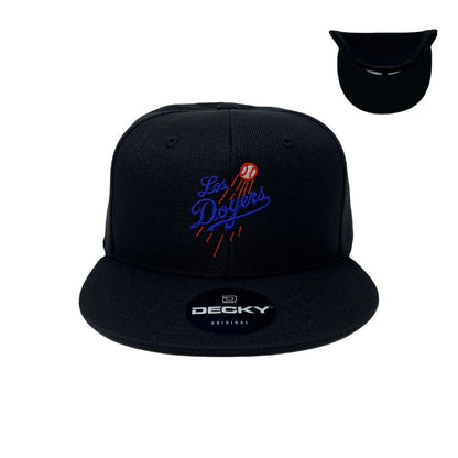 Los Doyers Snapback Hat All Black