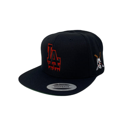Los Angeles LA Halloween Blood Drip Red (Mask) Snapback Hat