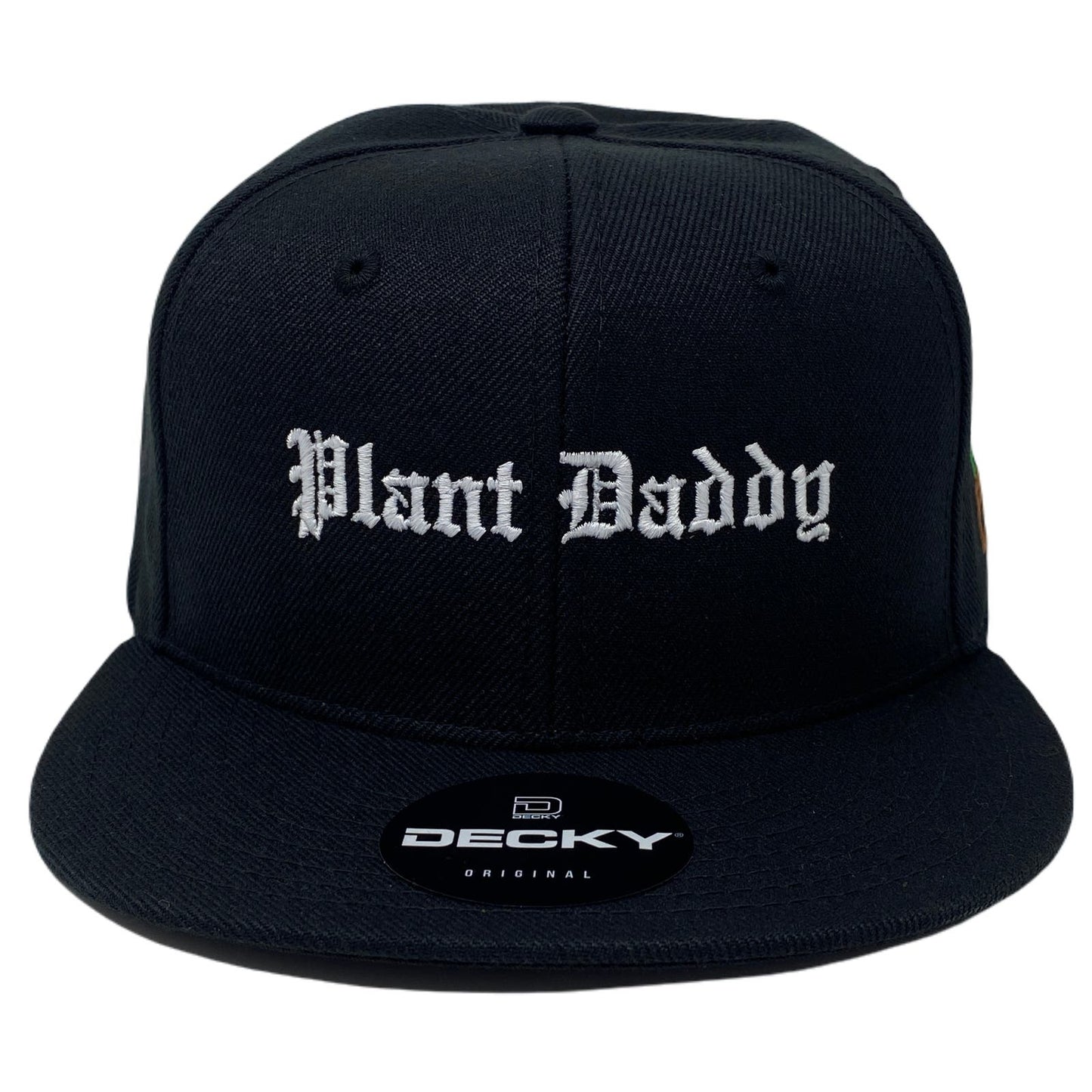 Plant Daddy Snapback Hat All Black