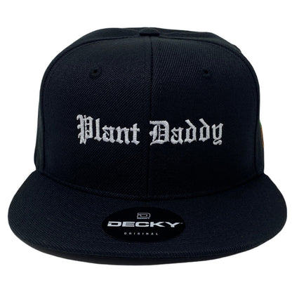 Plant Daddy Snapback Hat All Black