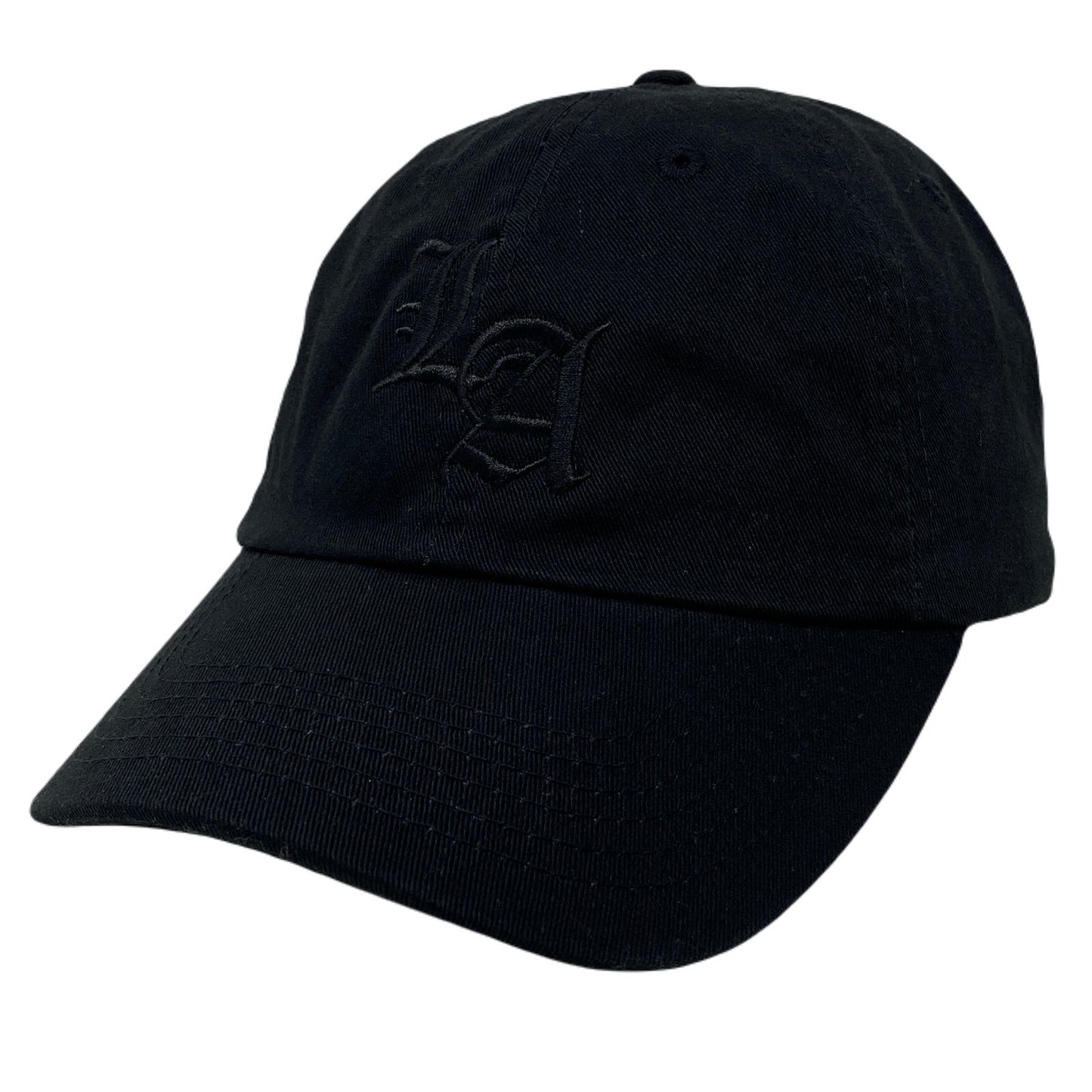 Los Angeles Old English Black Dad Hat