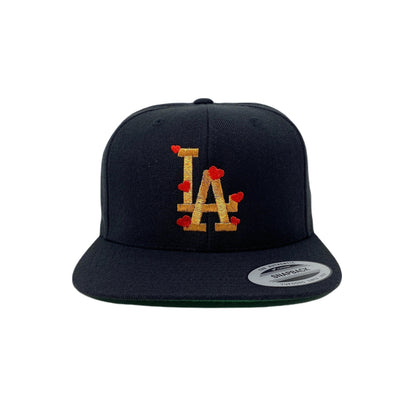 Los Angeles LA Hearts Love Bronze Snapback Hat