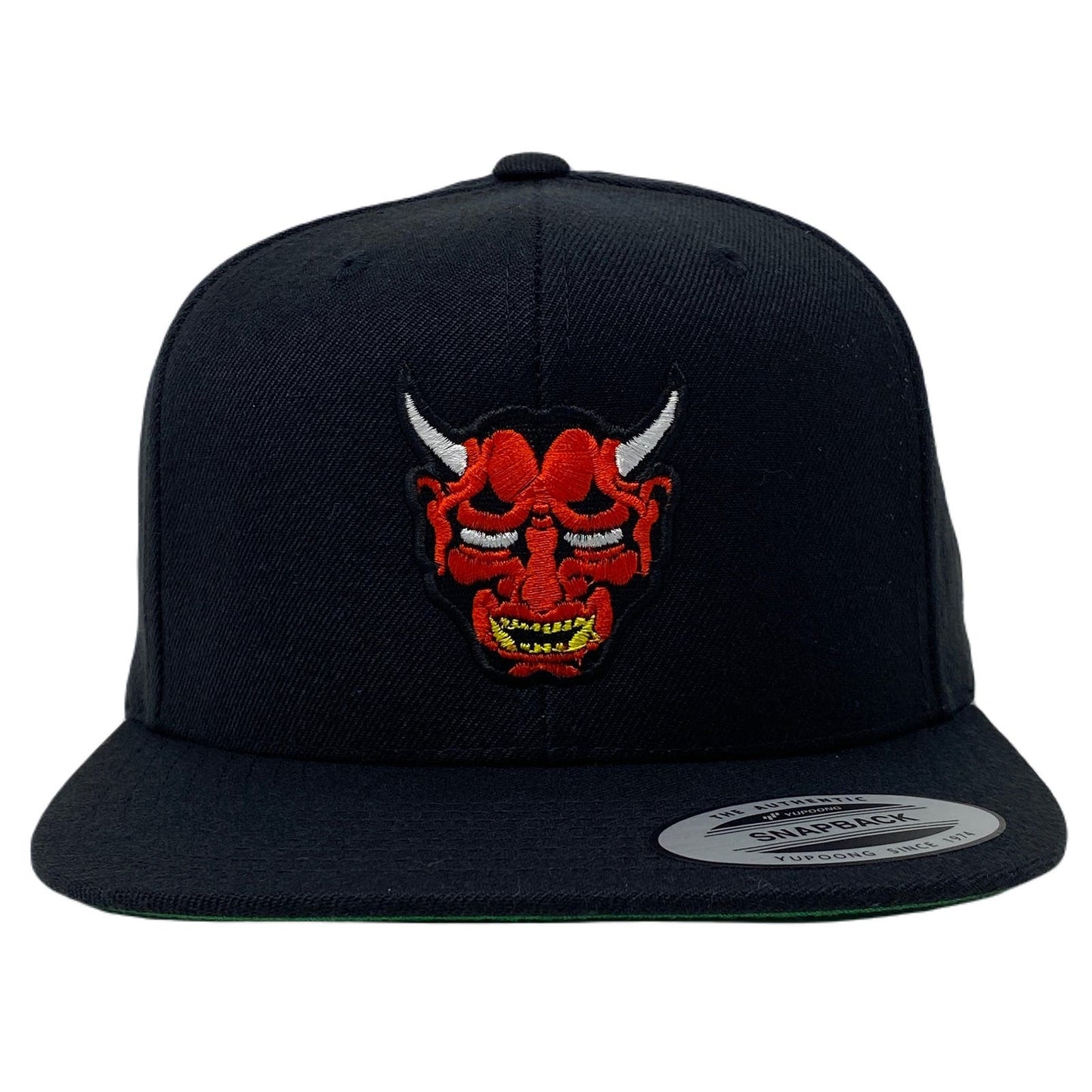 Oni Mask Red Snapback Hat