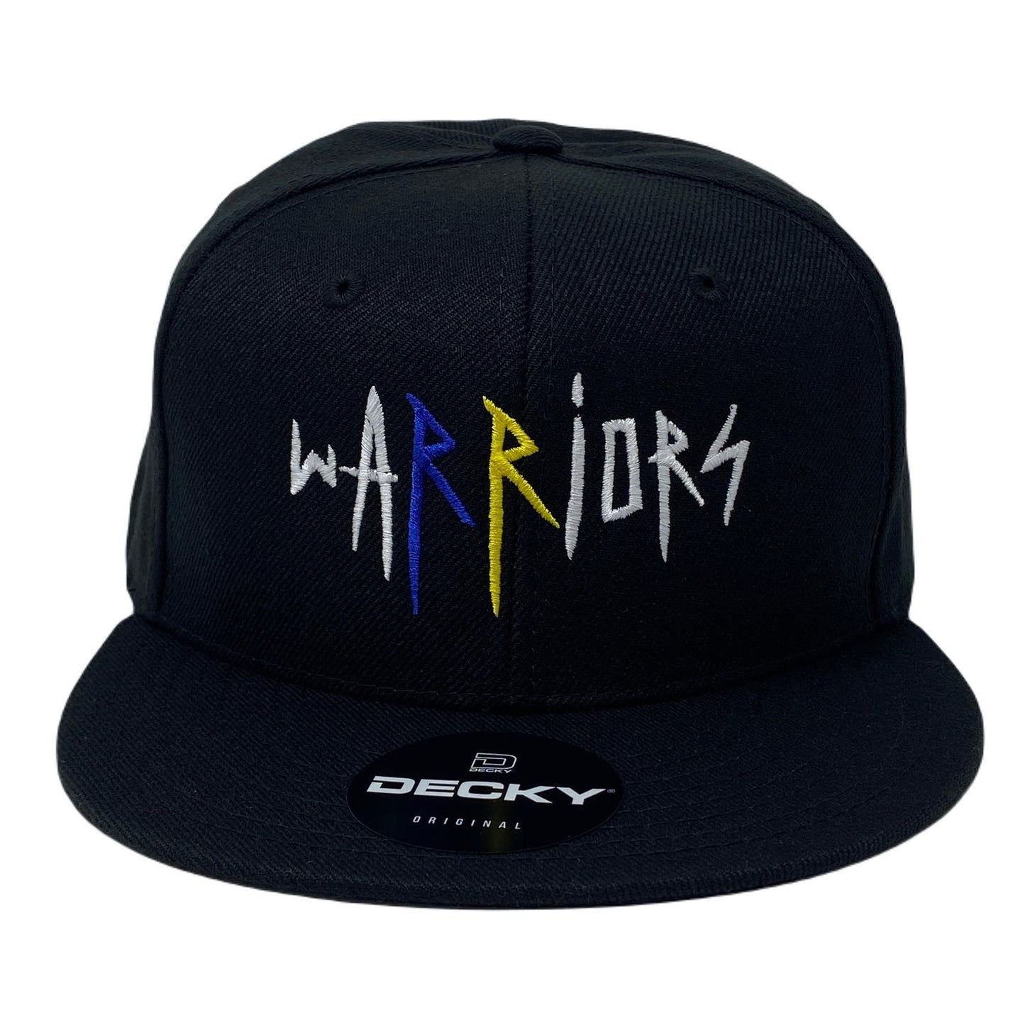 Warriors Snapback Hat All Black