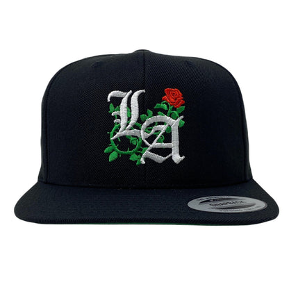 Los Angeles Old English Rose Snapback Hat