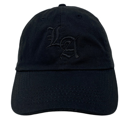 Los Angeles Old English Black Dad Hat