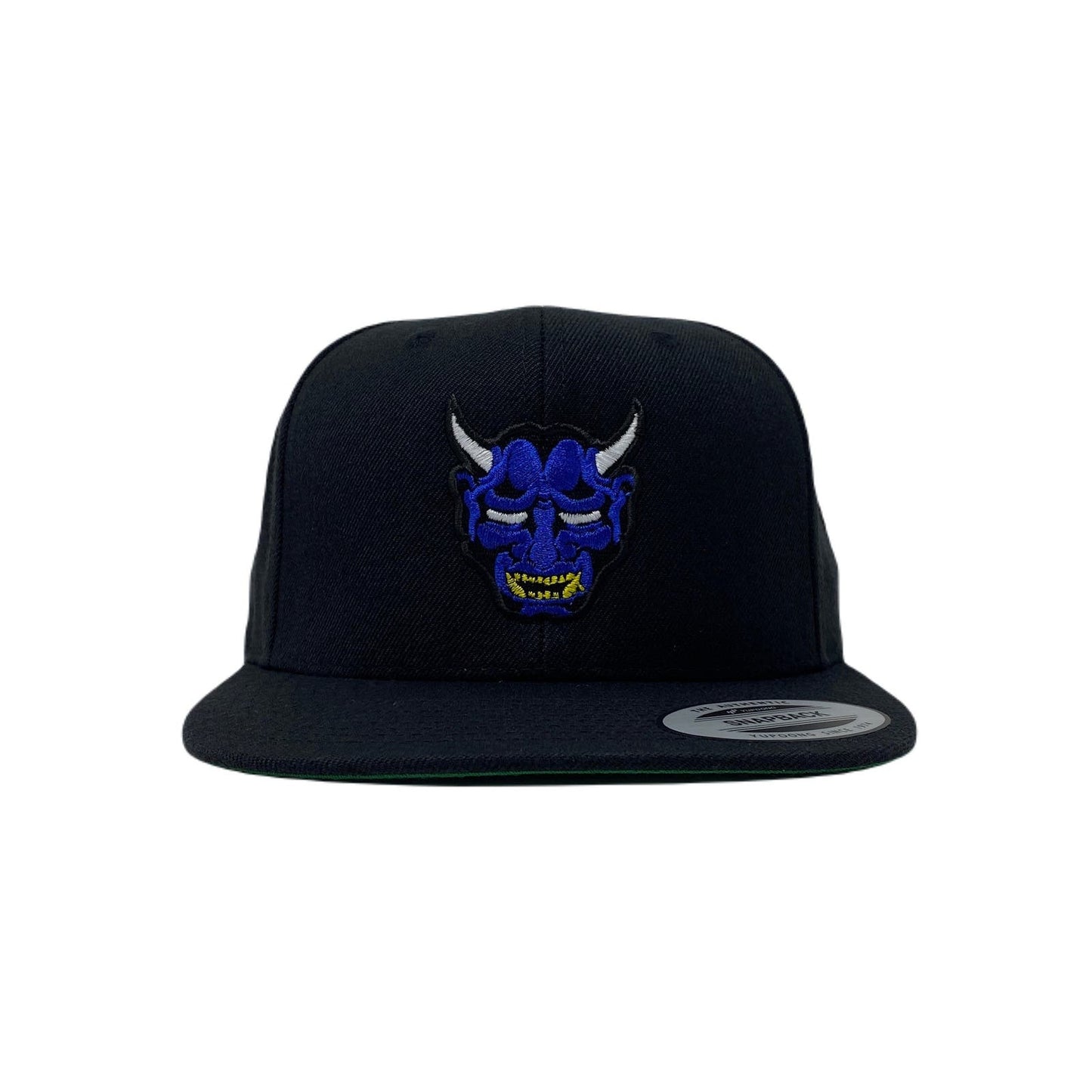 Oni Mask Blue Snapback Hat