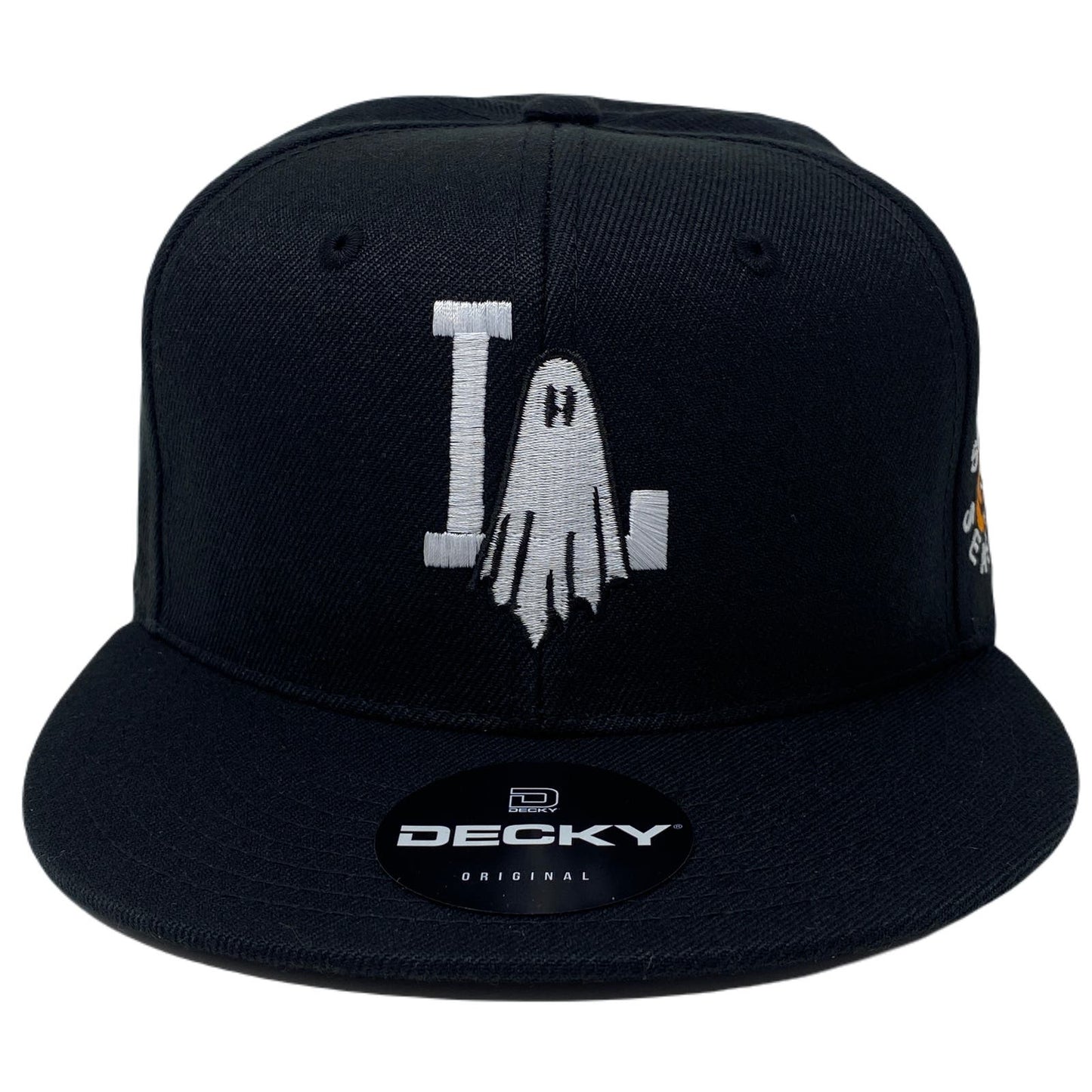 Los Angeles Ghost Snapback Hat All Black