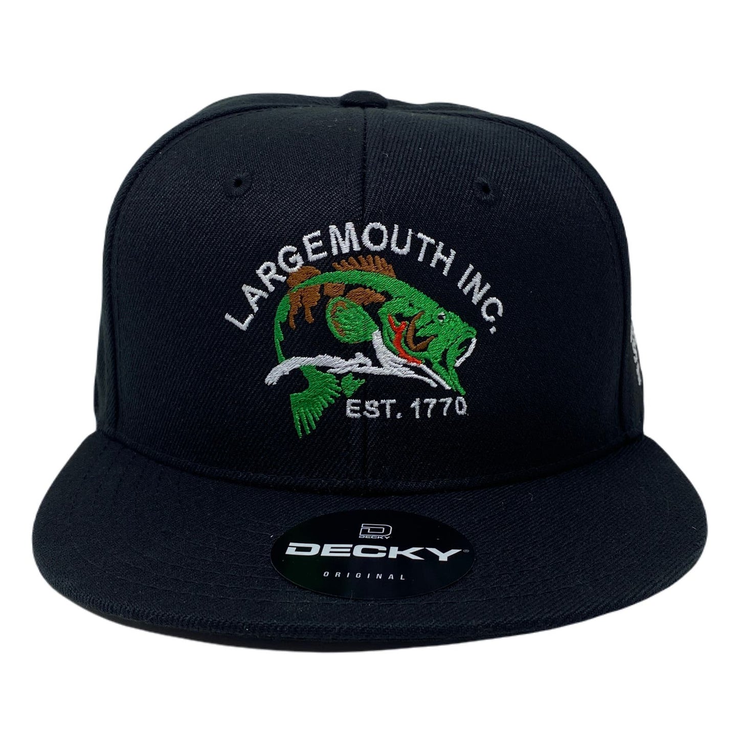 Largemouth INC. Snapback Hat All Black