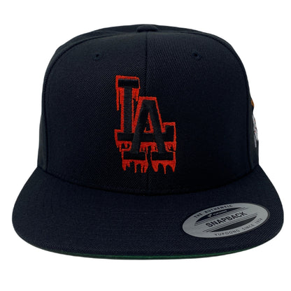Los Angeles LA Halloween Blood Drip Red (Mask) Snapback Hat