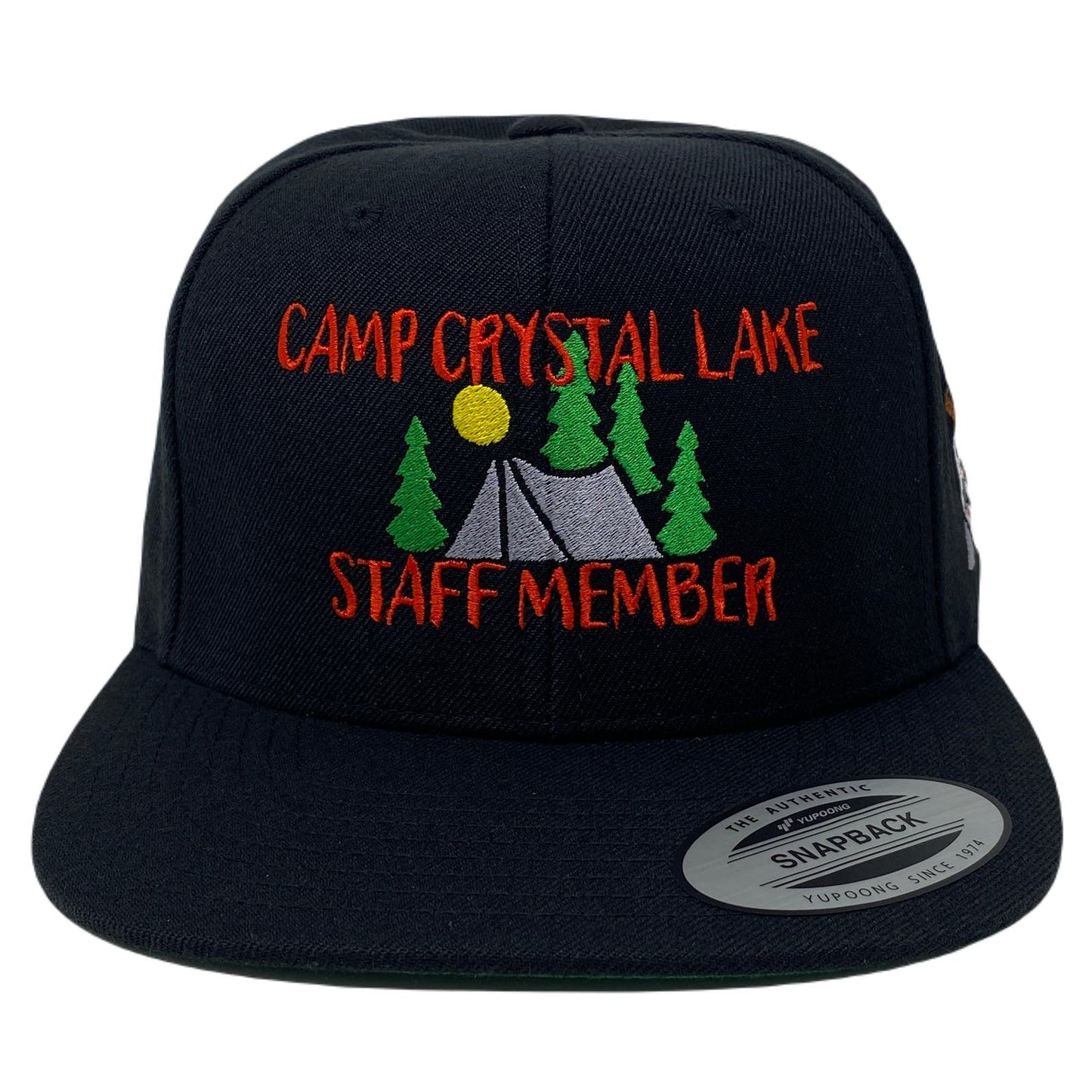 Camp Lake Staff Member Mask Snapback Hat