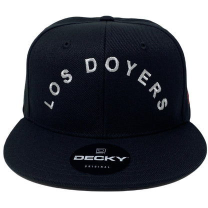 Los Doyers Side Hit Snapback Hat All Black