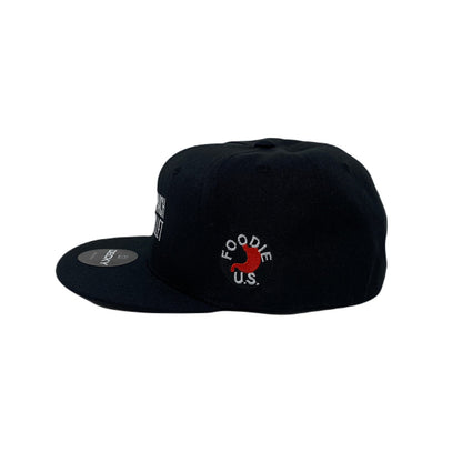 Foodie USA Snapback Hat All Black