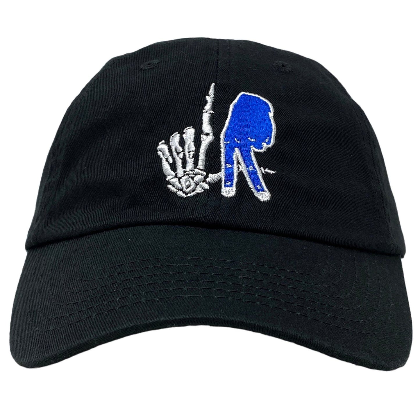 Los Angeles Bone Blue Hand Dad Hat