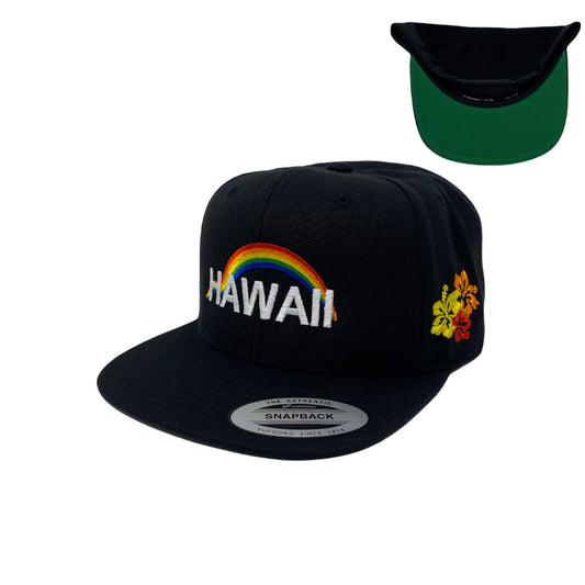 Hawaii Rainbow Snapback Hat