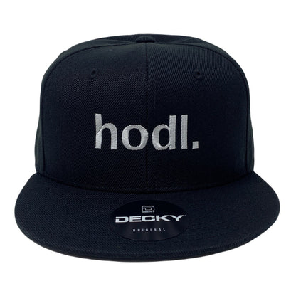 hodl. Snapback Hat All Black