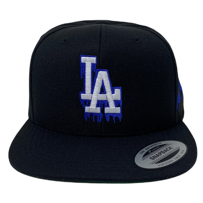 Los Angeles Drip (Blue) Hands Snapback Hat