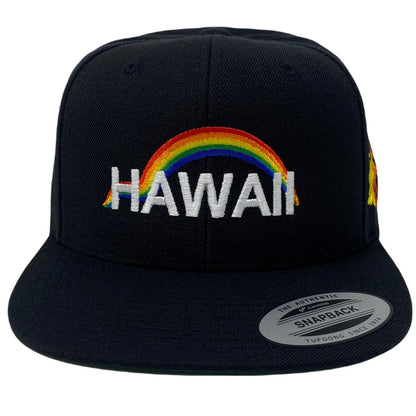 Hawaii Rainbow Snapback Hat