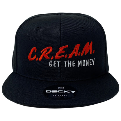 CREAM Get The Money Snapback Hat All Black