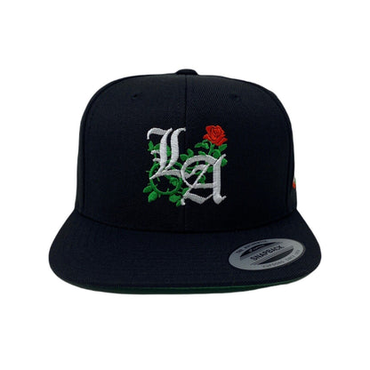 Los Angeles Laugh Now RED Cry Later GREEN Masks Snapback Hat