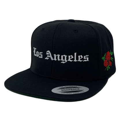 Los Angeles Old English Rose (Side Hit) Snapback Hat