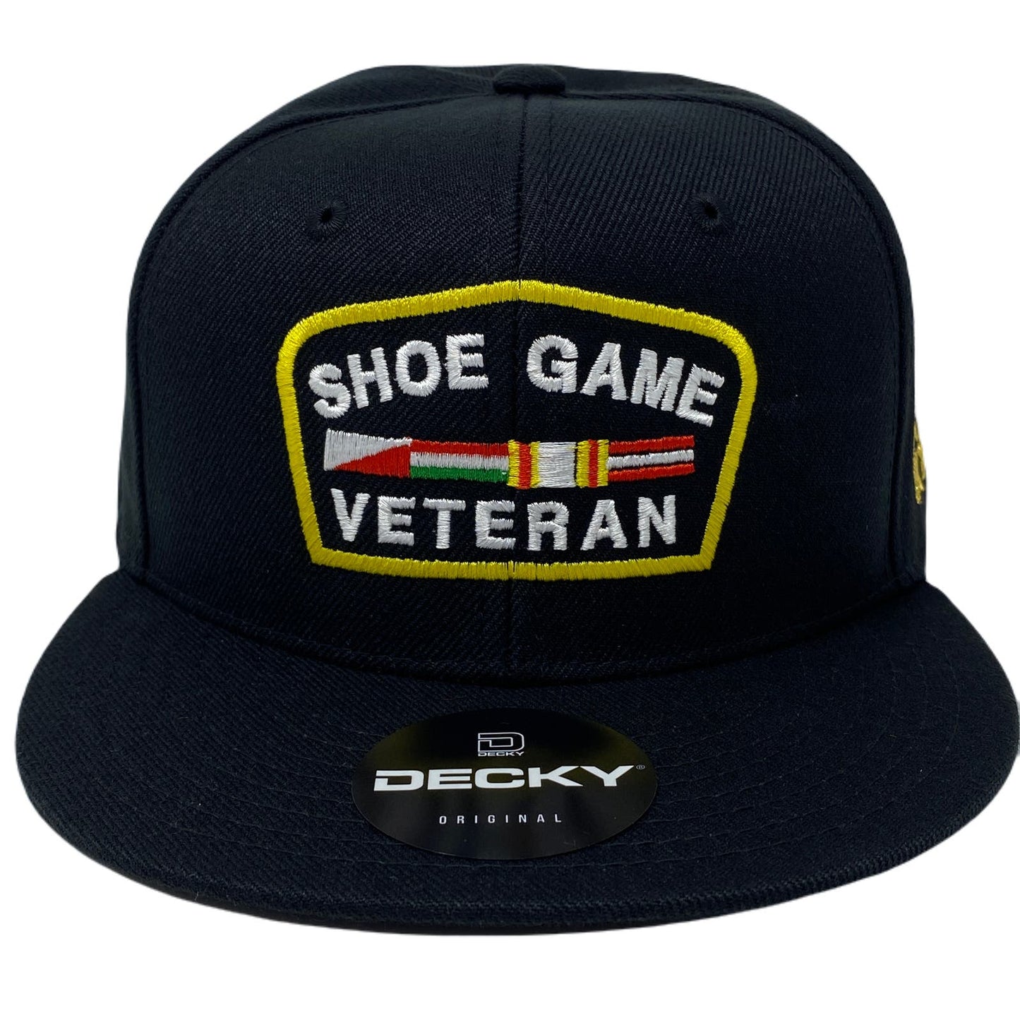 Shoe Game Veteran Snapback Hat All Black