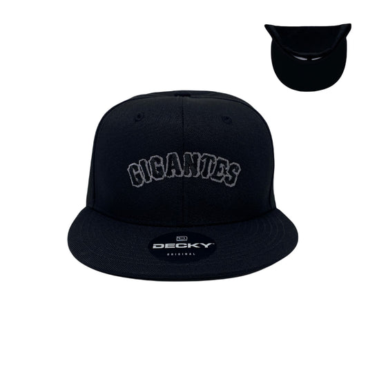 Gigantes Grey Snapback Hat All Black