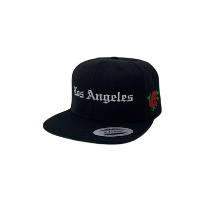 Los Angeles Old English Rose (Side Hit) Snapback Hat