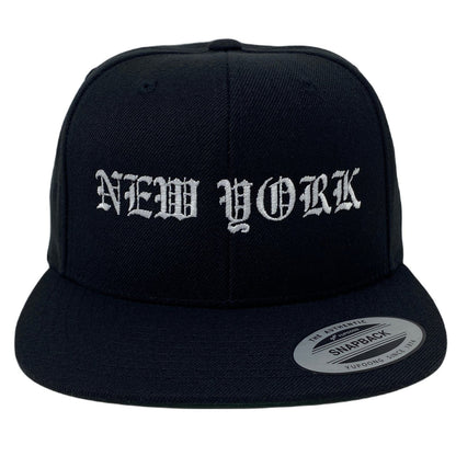 New York City Old English Snapback Hat