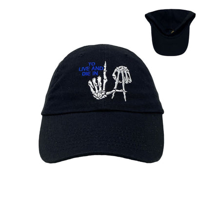 To Live And Die In LA Blue/White Dad Hat