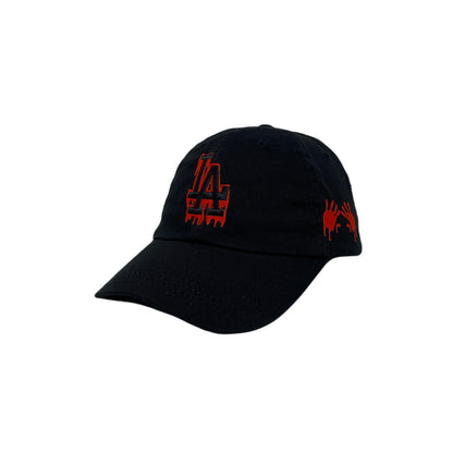 Los Angeles LA Drip Bloody Hands Halloween Slouch Dad Hat
