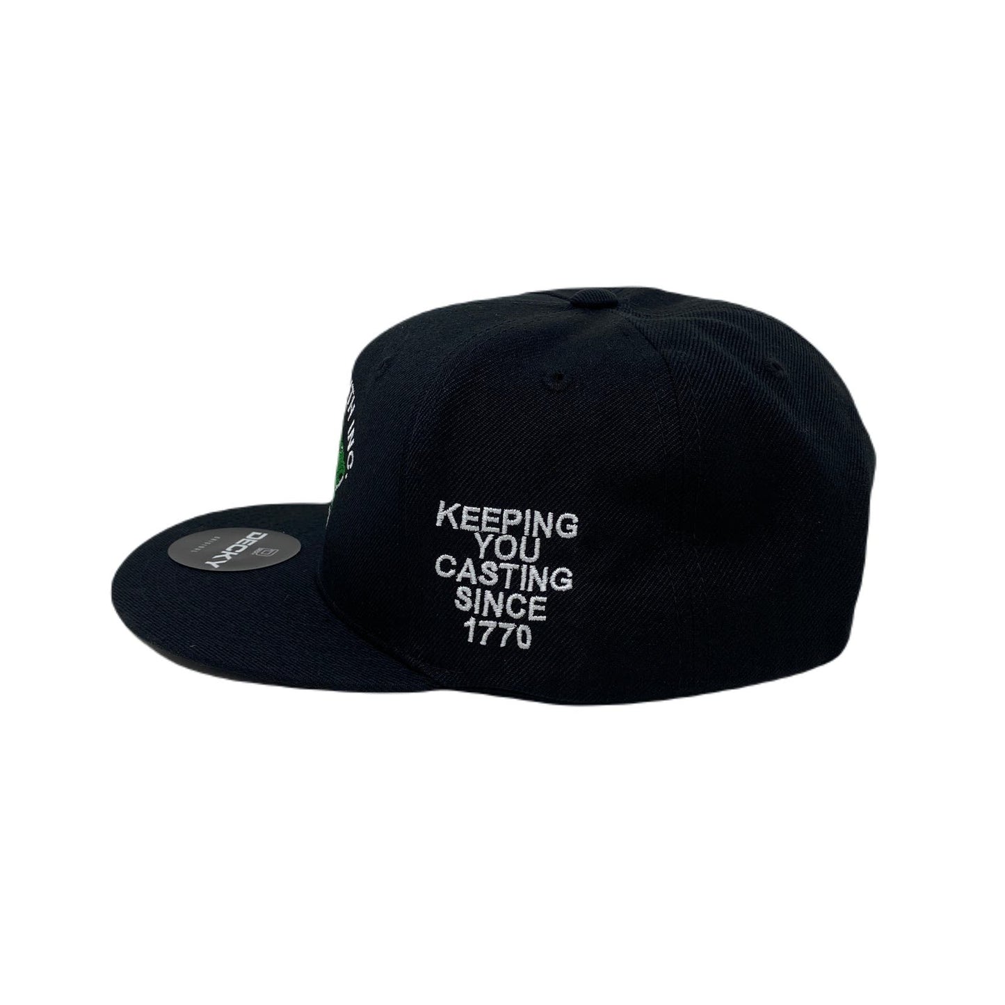 Largemouth INC. Snapback Hat All Black