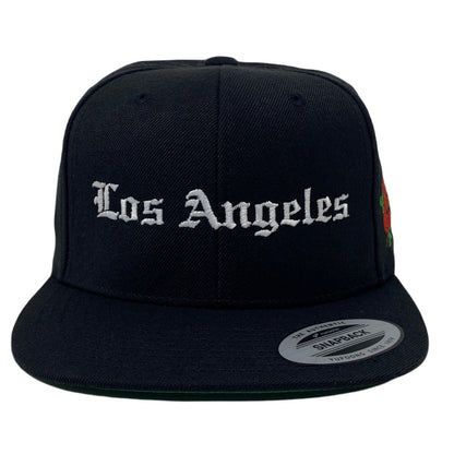 Los Angeles Old English Rose (Side Hit) Snapback Hat