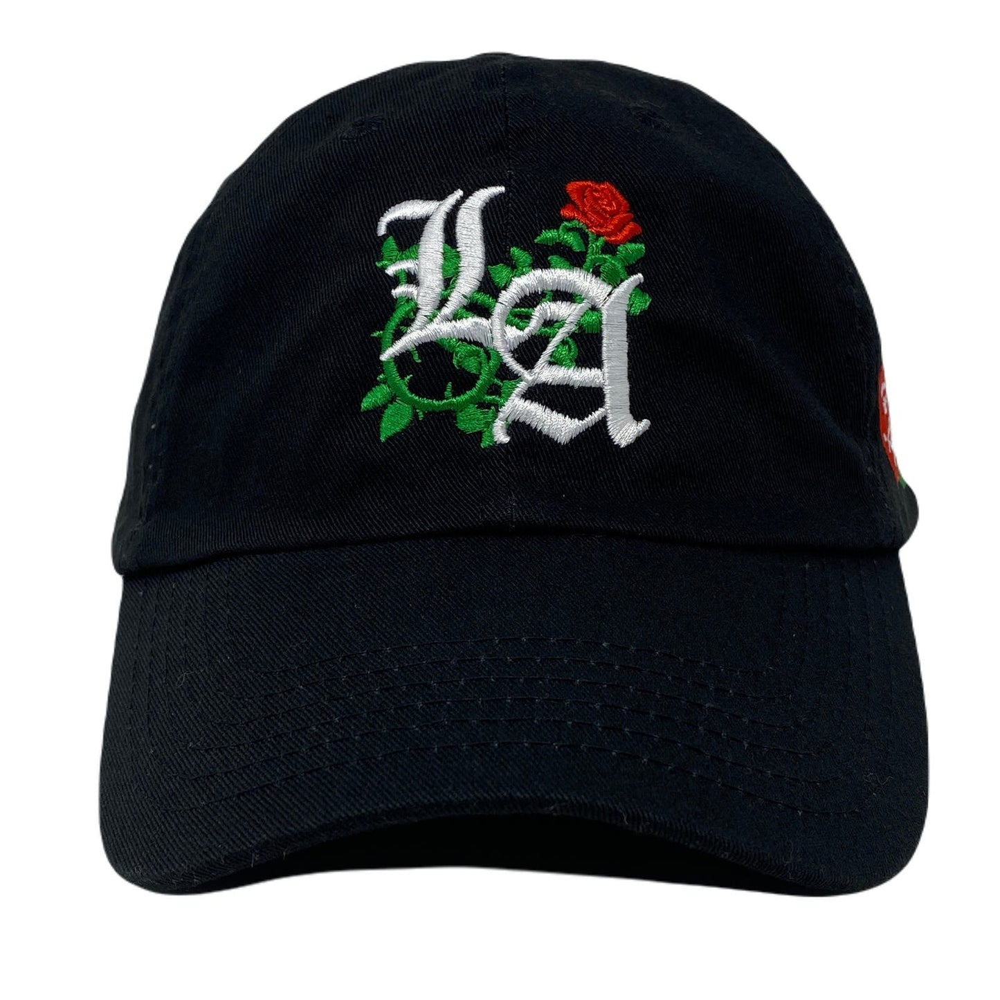 Los Angeles Laugh Now RED Cry Later GREEN Masks Dad Hat