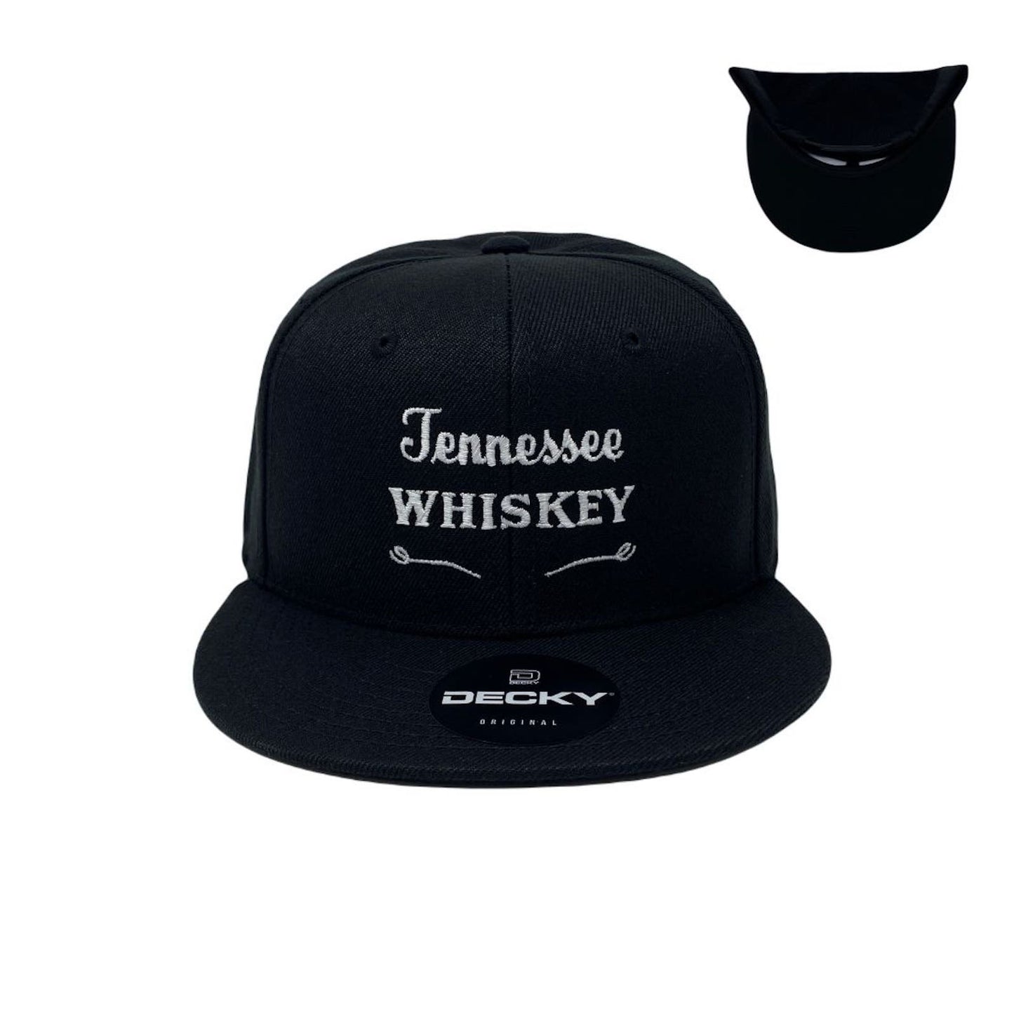 Tennessee Whiskey Snapback Hat All Black