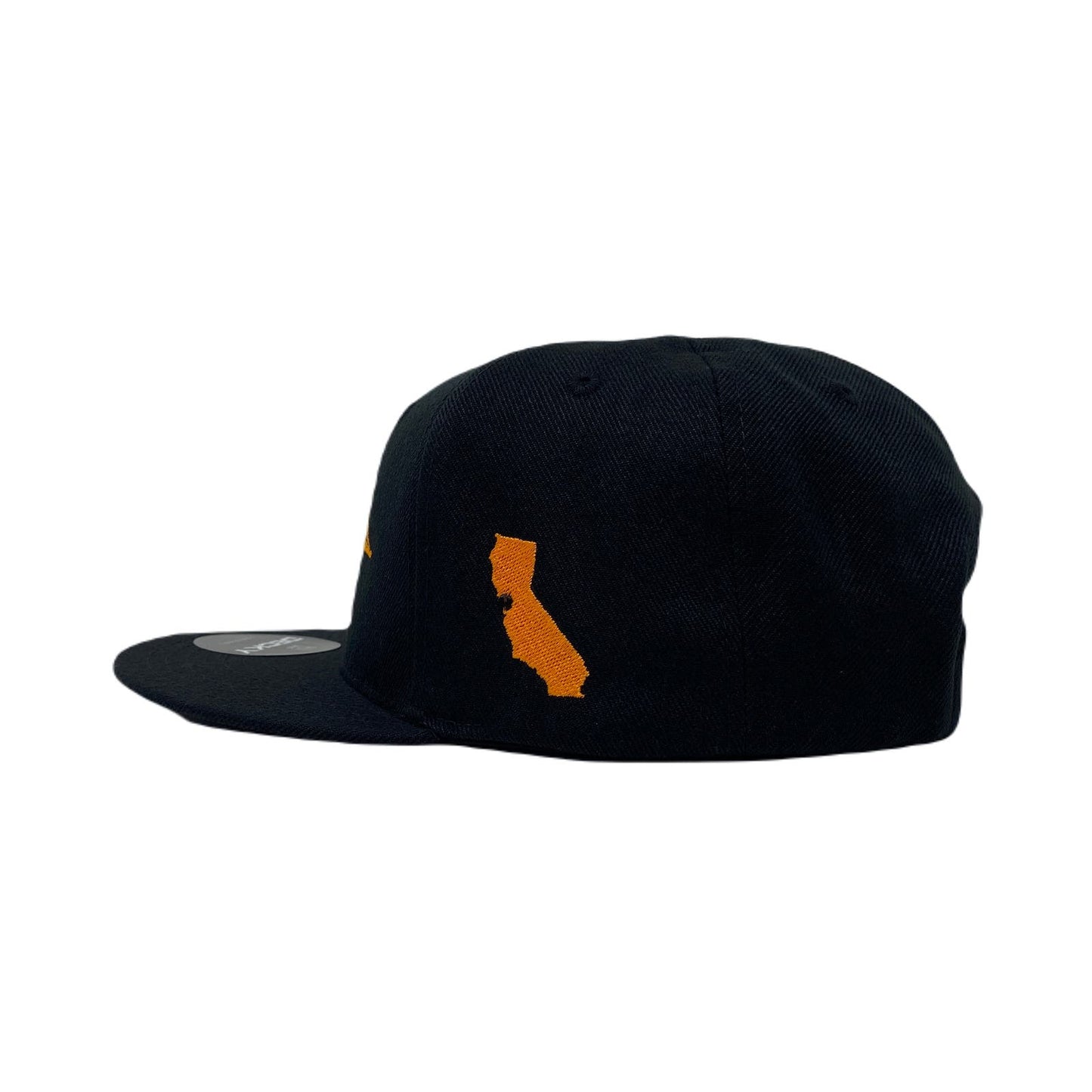 San Francisco Bone Bridge Snapback Hat All Black