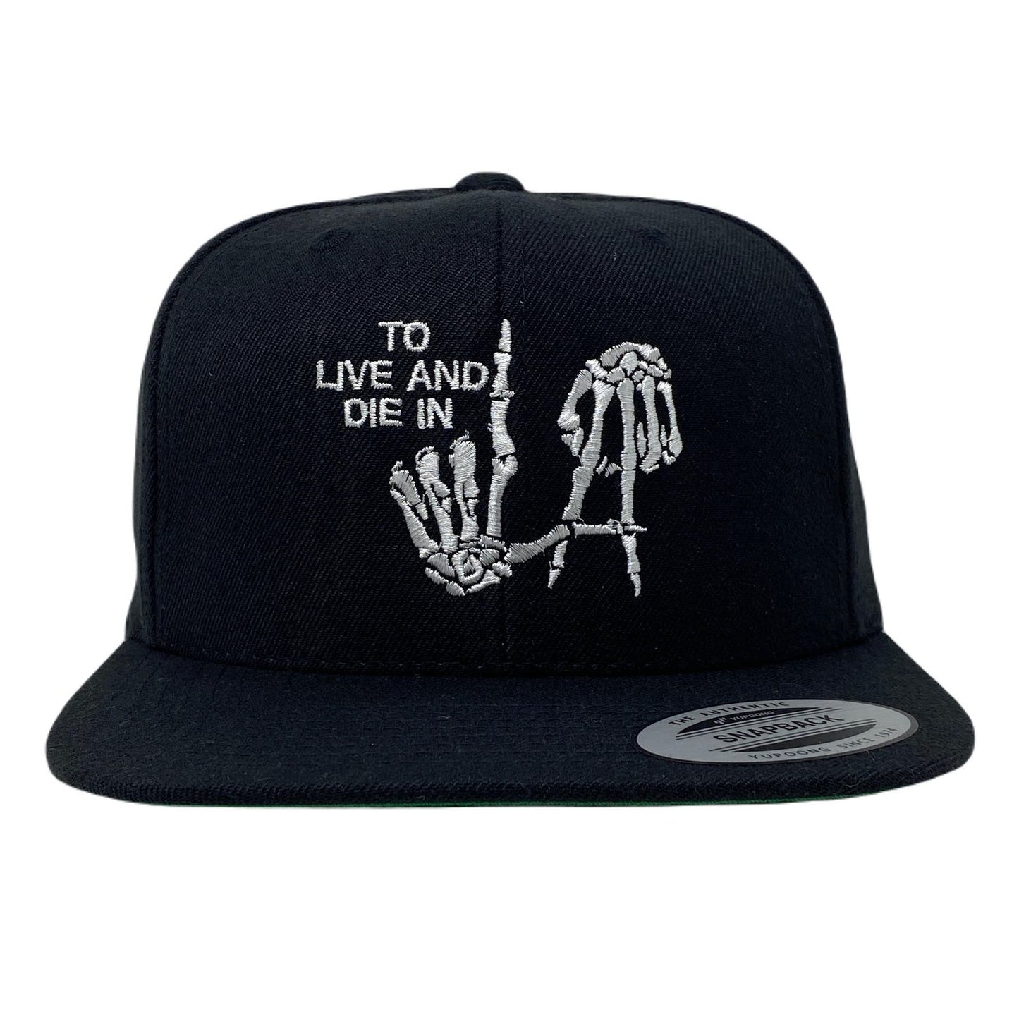 To Live And Die In LA White Snapback Hat