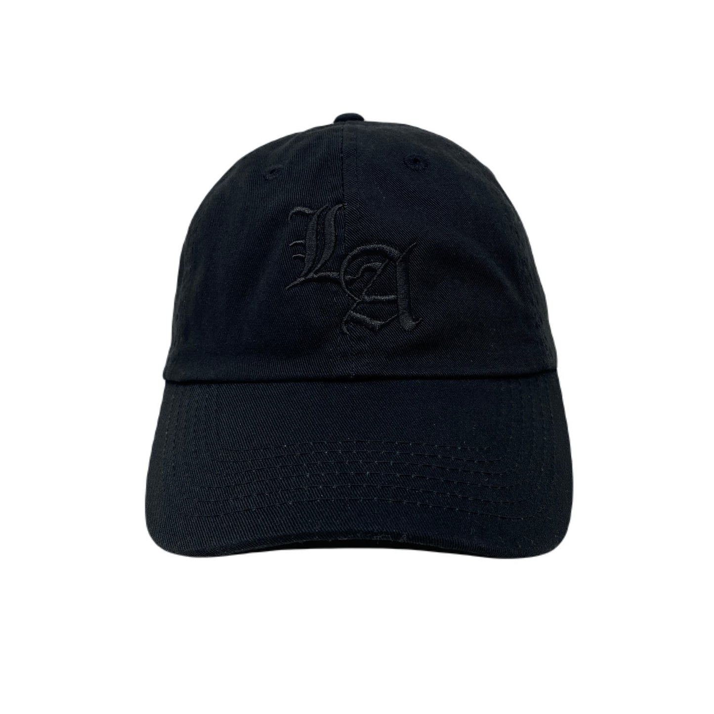 Los Angeles Old English Black Dad Hat