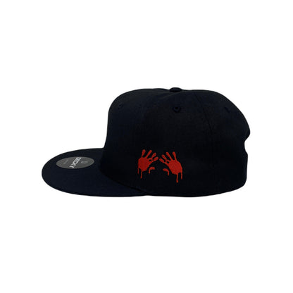 Los Angeles LA Drip (White/Red) Bloody Hands Snapback Hat