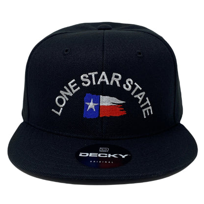 Lone Star State Snapback Hat All Black