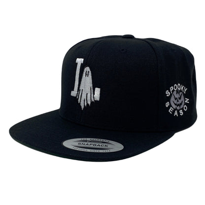 Los Angeles LA Ghost Halloween Spooky GRY Snapback Hat