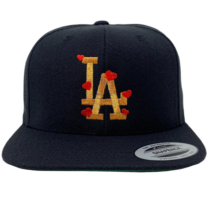 Los Angeles LA Hearts Love Bronze Snapback Hat