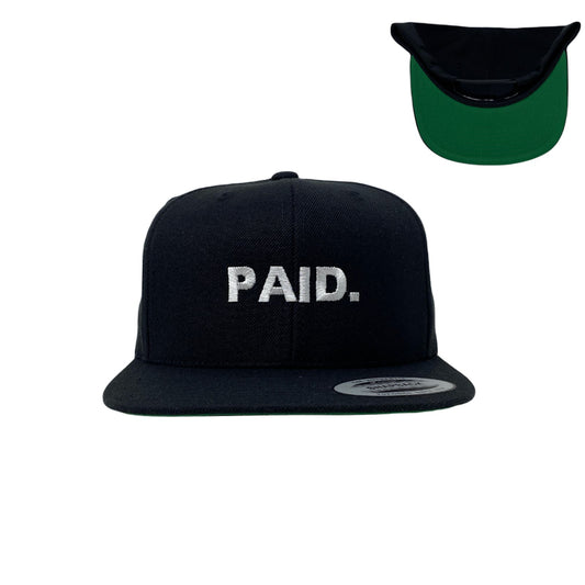 PAID. Snapback Hat