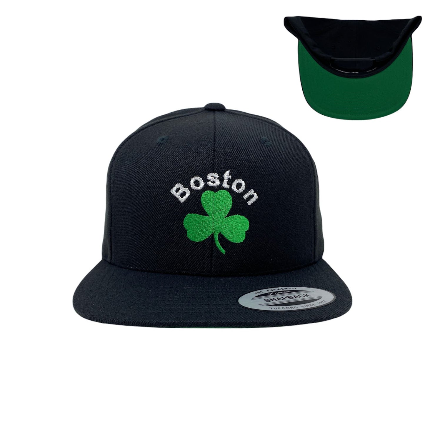 Boston Shamrock Snapback Hat