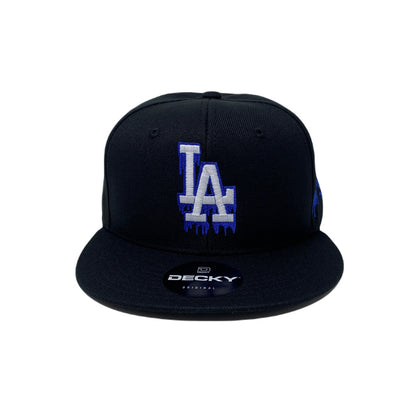 Los Angeles LA Drip (Blue) Bloody Hands Snapback Hat